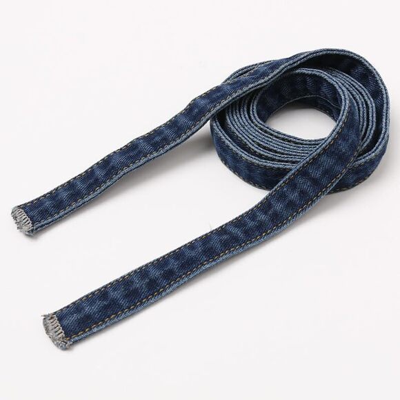 Denim Shirt Waist Belt For Women Jean Romper Dress Tie Sash Belts 0.8\